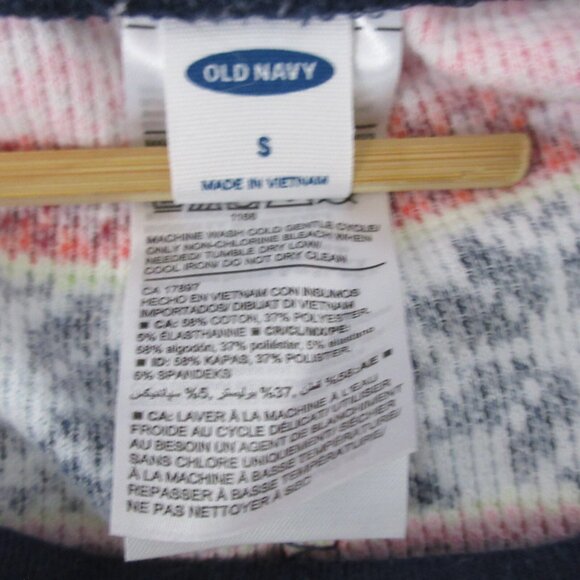 Old Navy Girls Small Pink Striped Fair Isle Microfleece Pajama Pants Legging - Picture 4 of 6